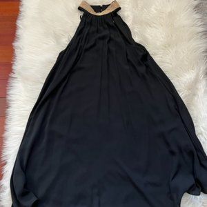 Glam Doll Gold Collar Black Dress